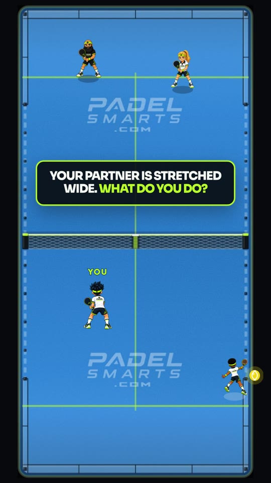 What to do when your partner is stretched wide. First teaching moment.