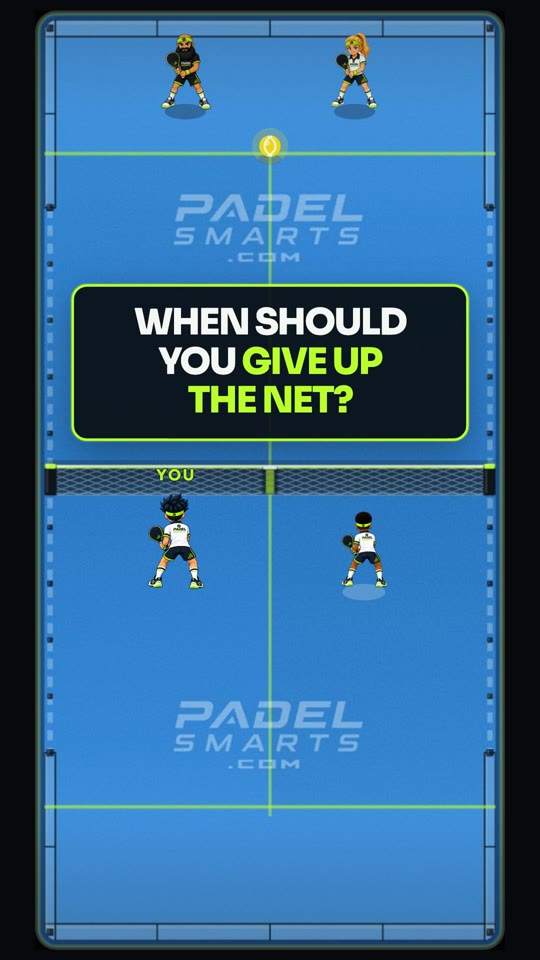 When should you give up the net?. First teaching moment.